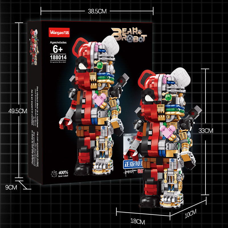 Mô hình lắp ghép - Bear Robot - Deadpool 188014 4 mo hinh lap ghep bear robot deadpool 188014 04